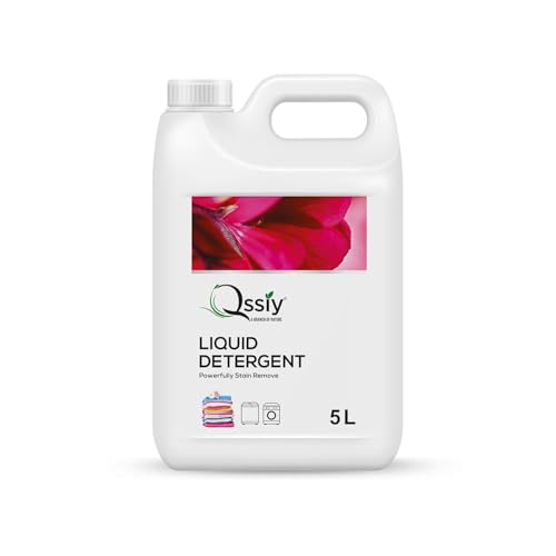 Qssiy Liquid Detergent Suitable For Top Load & Front Load Washing Machine 5L (Lily)