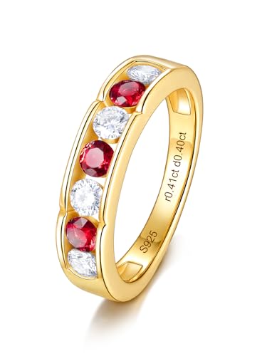 Frbod Red Ruby Eternity Band