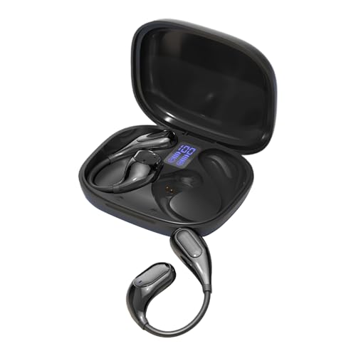 Auriculares Abiertos, Auriculares Deportivos Inalámbricos Diadema, Sonido Estéreo Cómodo para Ciclismo, Gimnasio, Viajes en Avión, Moto y Entrenamientos