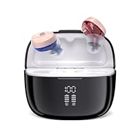 Elctrtici Sound Device für Senioren mit Geräuschunterdrückungsfunktion, 32 Kanäle,Automatisches Ein-/Ausschalten, 8 Lautstärkestufen, 4 Modi, mobile Ladebox