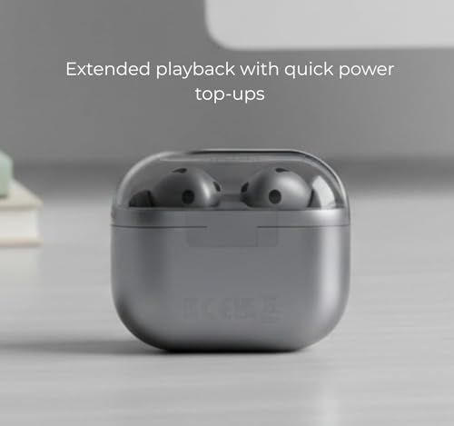 Image of Galax y Buds 3 Pro Wireless Earbuds, Powered by Galax y AI, IP57, Active Noise Cancellation, Adaptive Noise Control, 37hrs Battery, 360 Surround Sound, Pinch Controls, Gala xy Ecosystem, Grey