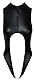 Cottelli Lingerie Body Ouvert, Schwarz, XL
