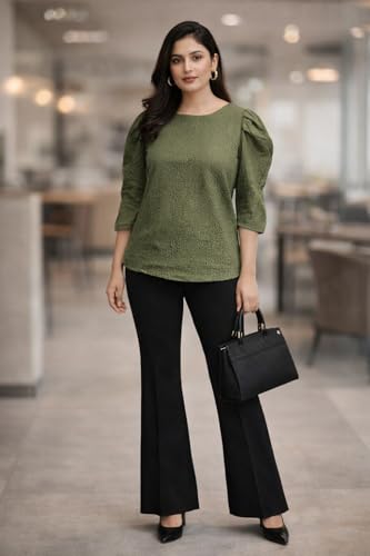 Image of Style Quotient Women self Design Maroon Cotton top