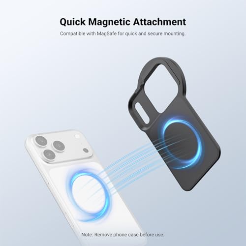 Image of NEEWER 6.9 inch Magnetic Phone Lens Filter Mount Adapter Backplate Accessories & 67mm CPL Filter Circular Polarizing Polarizer Compatible with MagSafe iPhone 12 /13 /14 /15 /16 /17 Pro Max & 14 /15 /16 Plus