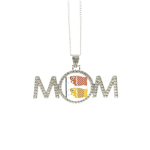 Collier drapeau japonais traditionnel | Bijou anniversaire femme et fête des mères taille M