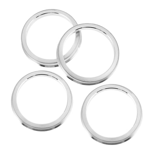 GANAZONO 4pcs Hub Centric Rings Center Bore Adapter for Vehicles Durable and Lightweight Wheel Hub Accessories Accurate Fit for Replacement for Worn Rings