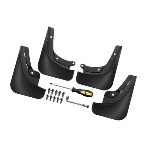 Qaonsciug Juego completo de protectores de rueda a medida para guardabarros resistentes a la abrasión, piezas de repuesto para guardabarros de vehículos