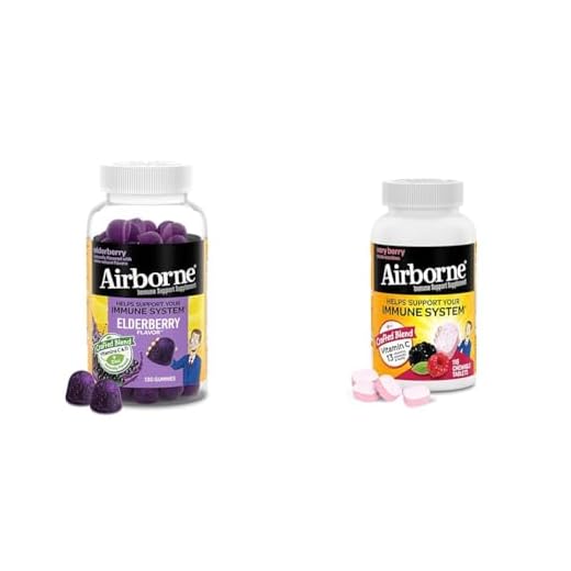 Airborne Elderberry + Zinc & Vitamin C Gummies for Adults & 1000mg Vitamin C with Zinc, Immune Support Supplement with Powerful Antioxidants Vitamins A C & E - 116 Chewable Tablets, Very Berry Flavor
