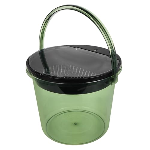 Caneca portátil para drenaje de té con tapa color verde
