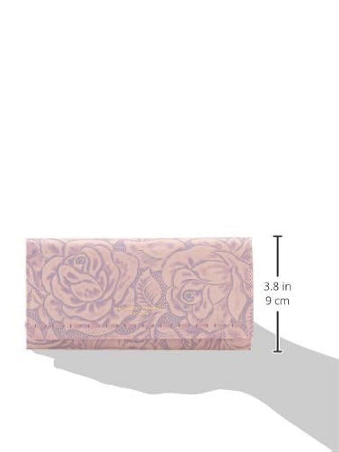 キャサリンハムネット 長財布 ラウンドジップ ラベンダーライトブルー花柄ナデシコ キャサリンハムネット 長財布 ラウンドジップ ラベンダーライト