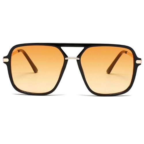 willochra Pilot Sunglasses For Men Vintage Gradient Big Frame Square Sun Glasses Women Luxury Metal Shades Eyewear UV400