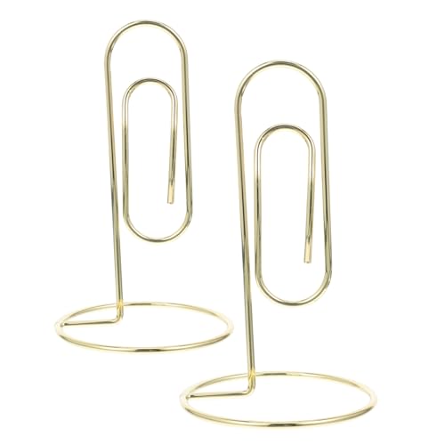 NUOBESTY 2pcs Metal Memo Holder Clips Tabletop Photo and Place Card Organizer for Events Office and Home Compact Design for Easy Portability and Versatile Use