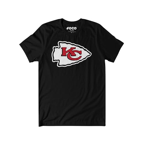 Image of FOCO Men's NFL Team Primary Logo Black Short Sleeve T-Shirt