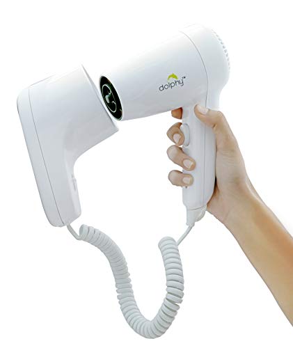 Image of DOLPHY Professional Wall Mounted Hair Dryer Hd-002, 1000 Watts,White