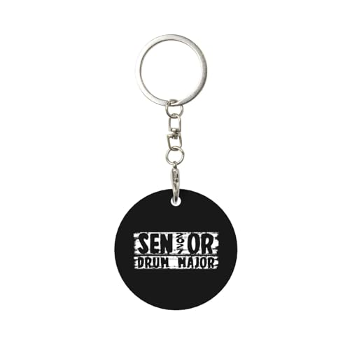 Kangweida Senior 2027 Drum Major Durable Aluminum Round Keychain Stylish Useful