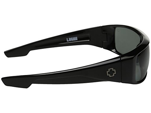Spy Optics Logan Sunglasses Shiny Black-Happy Gray Green Polarized3