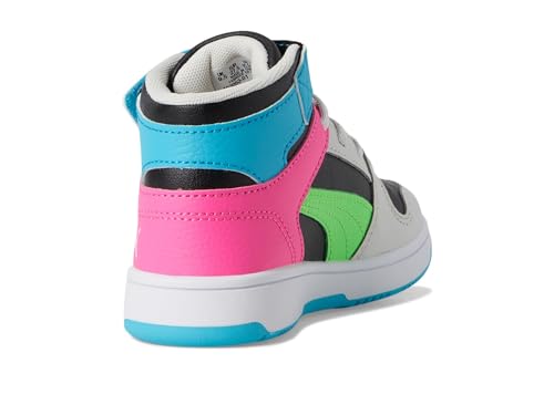 Image of PUMA Kids' Rebound Layup Mid Hook and Loop Sneakers