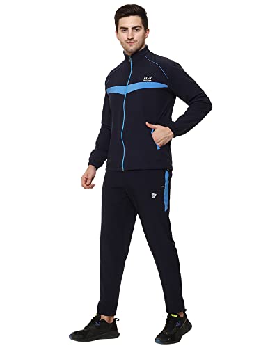 Image of BW:Beatwide Men's Tracksuit NS Dot Terry Polyester Spandex Full Stretch | Track Suit for Man Winter Wear | Sports Track Suit for Men Gym Running, Workout