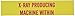 Brady 93611 Nuclear Sign, 1-11/16" x 8", Magenta/Yellow