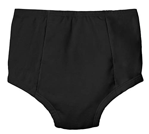 Image of City Threads Boys & Girls Training Underwear Pants Panties Underpants for Potty Training Kids Toddlers - All Cotton for Sensitive Skins SPD Sensory Friendly Clothing, Black, 8