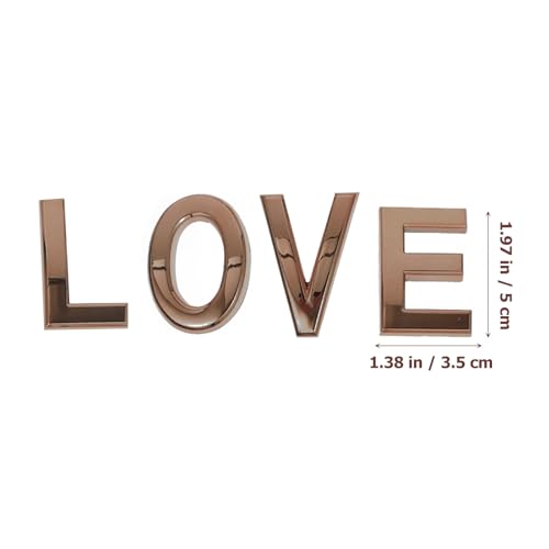 Letras de casa autoadhesivas de 5cm para decorar paredes de madera 3
