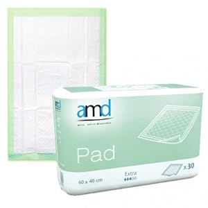 Wegwerp matrasbeschermer voor incontinentie, zeer absorberend, 60 x 60 cm, 120 cm