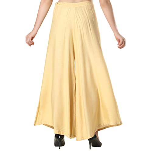 Image of Super Soft Flared Solid Rayon Sharara In 10 Attractive Colours For Women's And Girl's