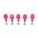 Mini molde de plástico para galletas con émbolo para fondant, botón redondo, flor de ciruelo, cortadores de galletas, cortador de émbolo de galletas a mano