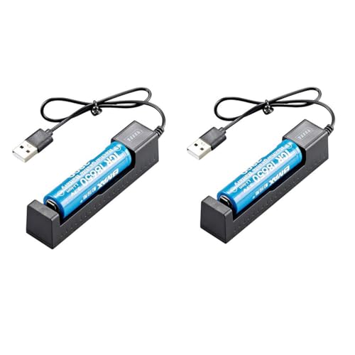 Amazon | リチウム充電器 シングル スロット 18650 電池充電器出力電圧