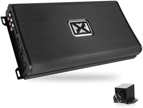 NVX VAD11005 v2 Model 5-Channel Class D Amplifier 2200W Peak, 1100W RMS, 2/4-ohm Stable, High/Low Pass X-Over, Bass Boost, Remote Subwoofer Bass Knob, for Car/Truck/Marine/UTV/Motorcycle (VAD11005v2)