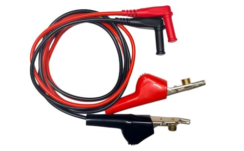 Image of TL510 Alligator Clip Bed of Nails to 4mm Banana Plug Male Right Angle Silicone Test Lead,Multimeter Piercing Test Leads
