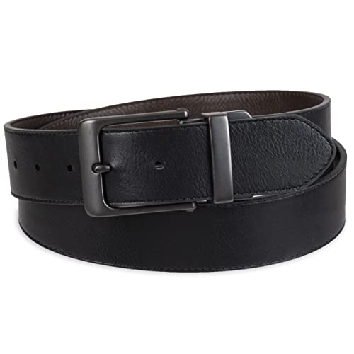 Image of Levi's Leather Men's Levis 40Mm Reversible Belt With Brushed Silver Buckle