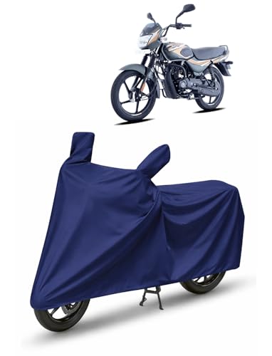 Image of KARKING Bike Cover for Bajaj CT 100 with Side Mirror Pocket & Buckle Belt | HIGH Material Quality | Weather Resistant