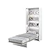 LENART Bed Concept - Cama plegable vertical (90 x 200 cm), color blanco