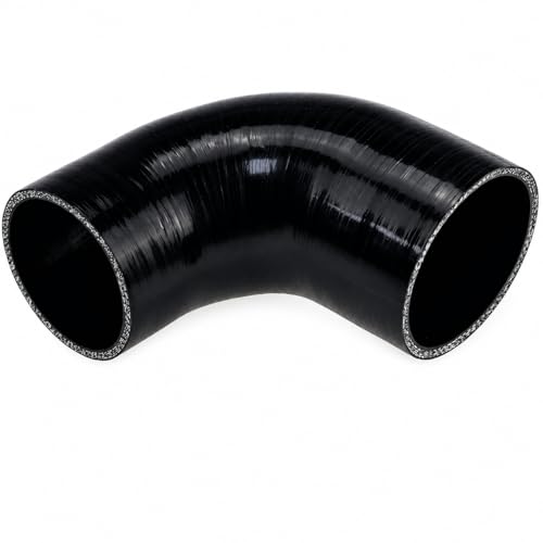 Ucreative 90 Degree Elbow 4-Ply High Performance Coupler Silicone Hose 3.0 inch to 3.5 inch (76MM to 89MM)