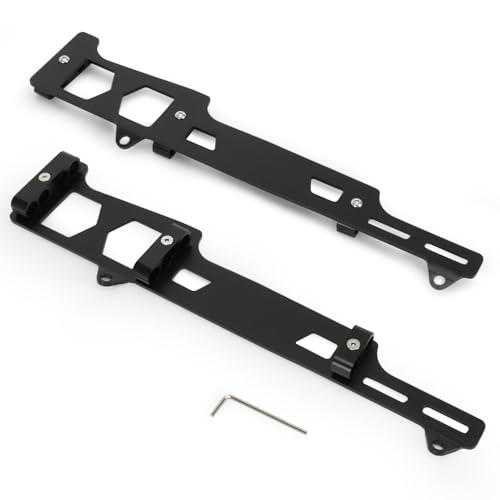 PQY Linear Spark Plug Wire Looms Holders Brackets 4 Wire Compatible with Chevy Small Block SBC Engine (black)