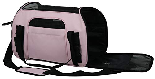 EliteField-Soft-Sided-Pet-Carrier-3-Year-Warranty-Airline-Approved-Multiple-Sizes-and-Colors-Available-Large-19-L-x-10-W-x-13-H-Pink EliteField Soft Sided Pet Carrier 3 Year Warranty Airline Approved Multiple Sizes and Colors Available Large 19 L x 10 W x 13 H Pink