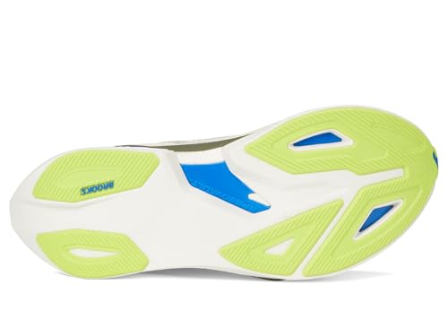 Image of Brooks Men's Hyperion Max 3 Blanc /Acid Lime /Blue 9 Medium