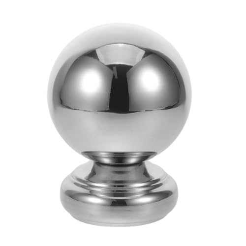 Abaodam バニスターチューブボールキャップ:木製手すりエンドキャップステンレススチール製ラウンド手すりプラグ階段ステップハンドレールカバーフィッティング