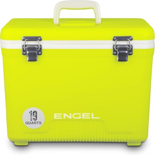 ENGEL Cooler Box 18L – Leak-Proof, Air Tight, Drybox Cooler for Camping, Fishing, Hiking,Picnic – Mini Ice Boxes Large Enough for 30 Cans, 42 x 28.6 x 32.4 CM Small Cool Box for Drinks and Food