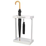Umbrella stand Porte Parapluie, Support de Rangement pour Parapluie Rectangulaire en Métal Autoportant avec 8 Crochets, Porte Parapluie pour Entreprise/Maison, Peut Accueillir 16-20