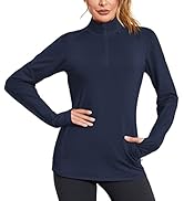 Amazon.com: PINSPARK Womens Quarter Zip Pullover Long Sleeve