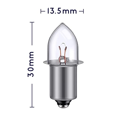 Tbe Lighting 6 Volt / 4D 4.8 Volt, 0.75A Bayonet Base P13.5 Krypton Flashlight Bulbs, Pack Of 2 Energy Efficient Flashlight Krypton Bulbs To Fit A Standard 4D Torches #TOP2