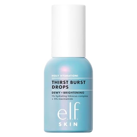 e.l.f. SKIN Holy Hydration! Thirst Burst Drops, Serum For A Radiant Complexion Instantly & Over Time, Made With Hyaluronic Acid, Vegan & Cruelty-Free Cover
