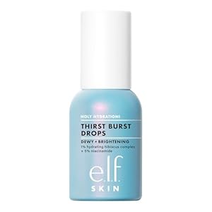 e.l.f. SKIN Holy Hydration! Thirst Burst Drops, Serum For A Radiant Complexion Instantly & Over Time, Made With Hyaluronic Acid, Vegan & Cruelty-Free