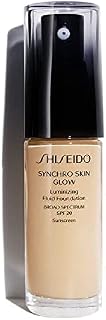 Shiseido Synchro Skin Glow Luminizing Fluid Foundation SPF 20, Golden 3, 30 ml