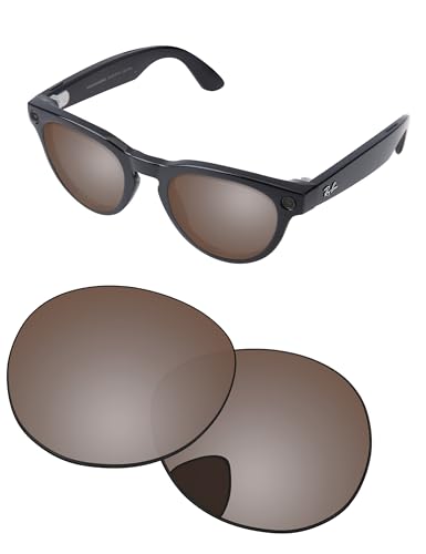 Image of Replacement Lenses for Ray-Ban Meta Headliner RW4009 & RW4013 50mm AI Glasses - Photochromic, Anti Blue Light Lens