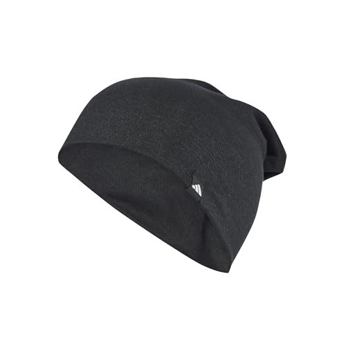 Adidas Unisex Lightweight Long Beanie, Black/Black, L