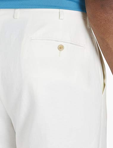 Oak Hill by DXL Men's Big and Tall Linen-Blend Suit Pants White 48 x 304