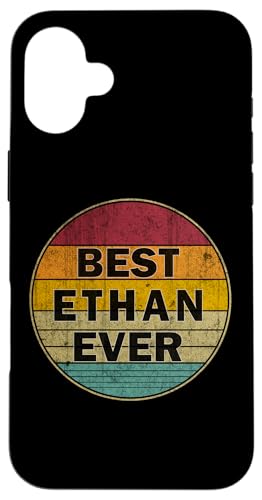 �p�[�\�i���C�Y���ꂽ���O Ethan I love Ethan ���g�� �r���e�[�W�X�^�C�� �X�}�z�P�[�X iPhone 16 Plus �p